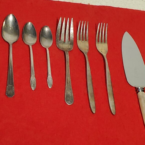 Vintage Silver Spoon & Fork, Cutlery Lot - England - Picture 1 of 5